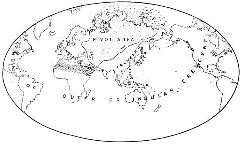 Vùng đất trung tâm (Pivot Area - Heartlan) theo lý thuyết của Mackinder năm 1904