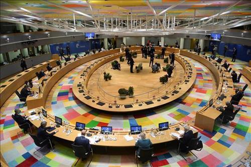 Toàn cảnh Hội nghị thượng đỉnh đặc biệt EU tại Brussels, Bỉ. Ảnh: AFP/TTXVN