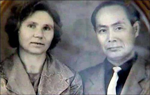Bà Klavdia Novikova và ông Yasaburo Hachiya thời trẻ.