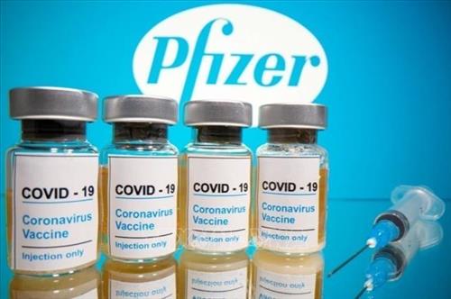 Vaccine ngừa COVID-19 do hãng Pfizer (Mỹ) phát triển. Ảnh: Reuters/VN+