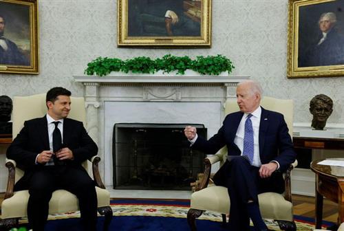 Tổng thống Mỹ Joe Biden tiếp Tổng thống Ukraine Volodymyr Zelensky tại Nhà Trắng ngày 1/9/2021. Ảnh: Reuters