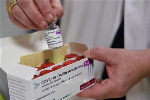 Vaccine ngừa COVID-19 của Đại học Oxford hợp tác với hãng dược AstraZeneca bào chế. Ảnh: AFP/VN+