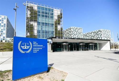 Quang cảnh bên ngoài của Tòa án Hình sự Quốc tế (ICC) ở The Hague, Hà Lan, ngày 31/3/2021. Ảnh: Reuters.