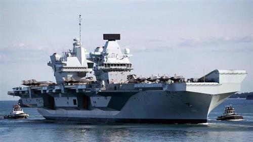 Tàu chiến lớn nhất của Hải quân Hoàng gia Anh, tàu sân bay HMS Queen Elizabeth. Ảnh: NewsWeek