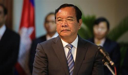 Phó Thủ tướng kiêm Bộ trưởng Bộ Ngoại giao và Hợp tác Quốc tế Campuchia Prak Sokhonn. (Nguồn: khmertimeskh.com)